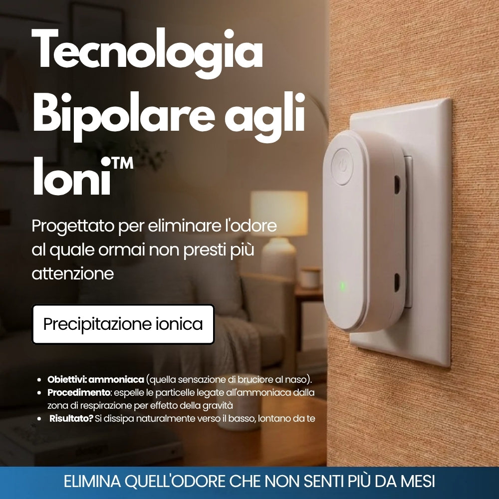 Dispositivo Automatico Neutralizza Odori per Lettiera